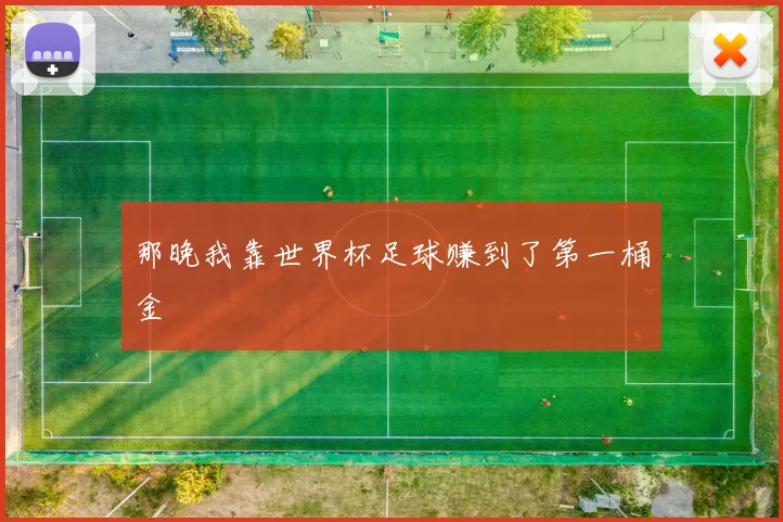 那晚我靠世界杯足球赚到了第一桶金
